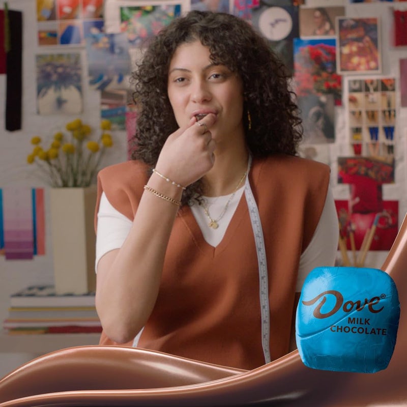 Dove حلوى دوف بروميس بالشوكولاتة بالحليب مغلفة بشكل فردي عبوة كبيرة (38.09 أونصة، 136 قطعة) - Image 4